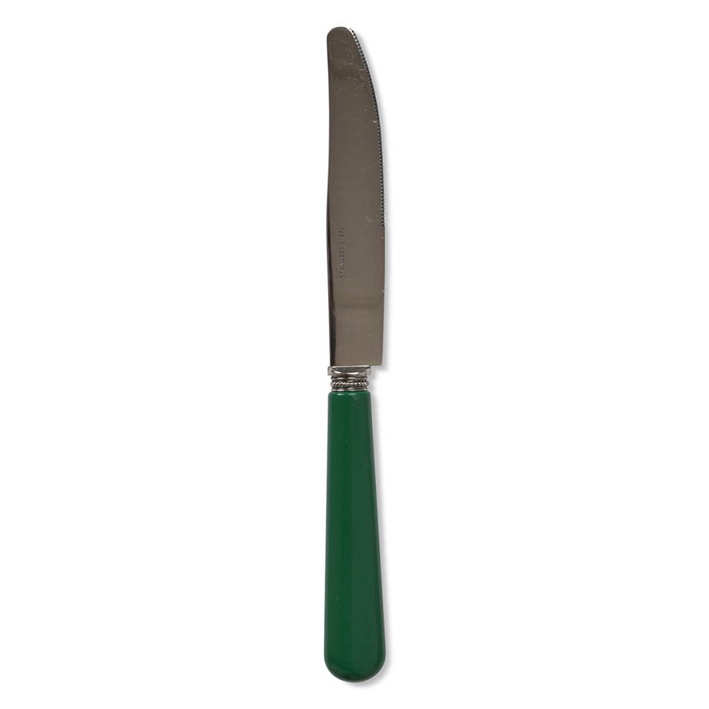 Cuchillo de podar verde de acero inoxidable: Verde