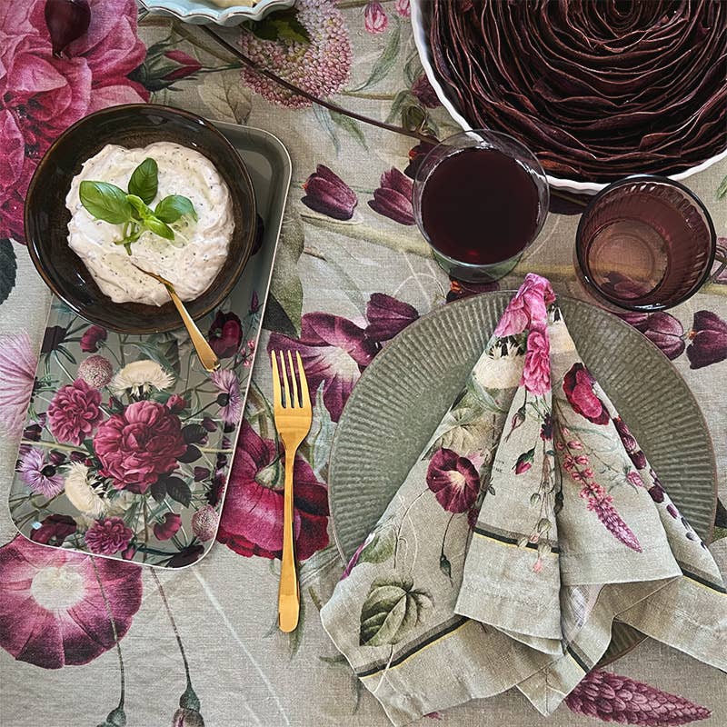 Blossom Garden - servilleta de lino - Fabricado en Europa