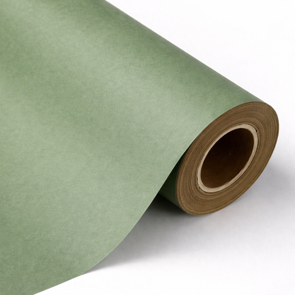 Bobina Kraft 70cm x 50m LISO Verde Vintage