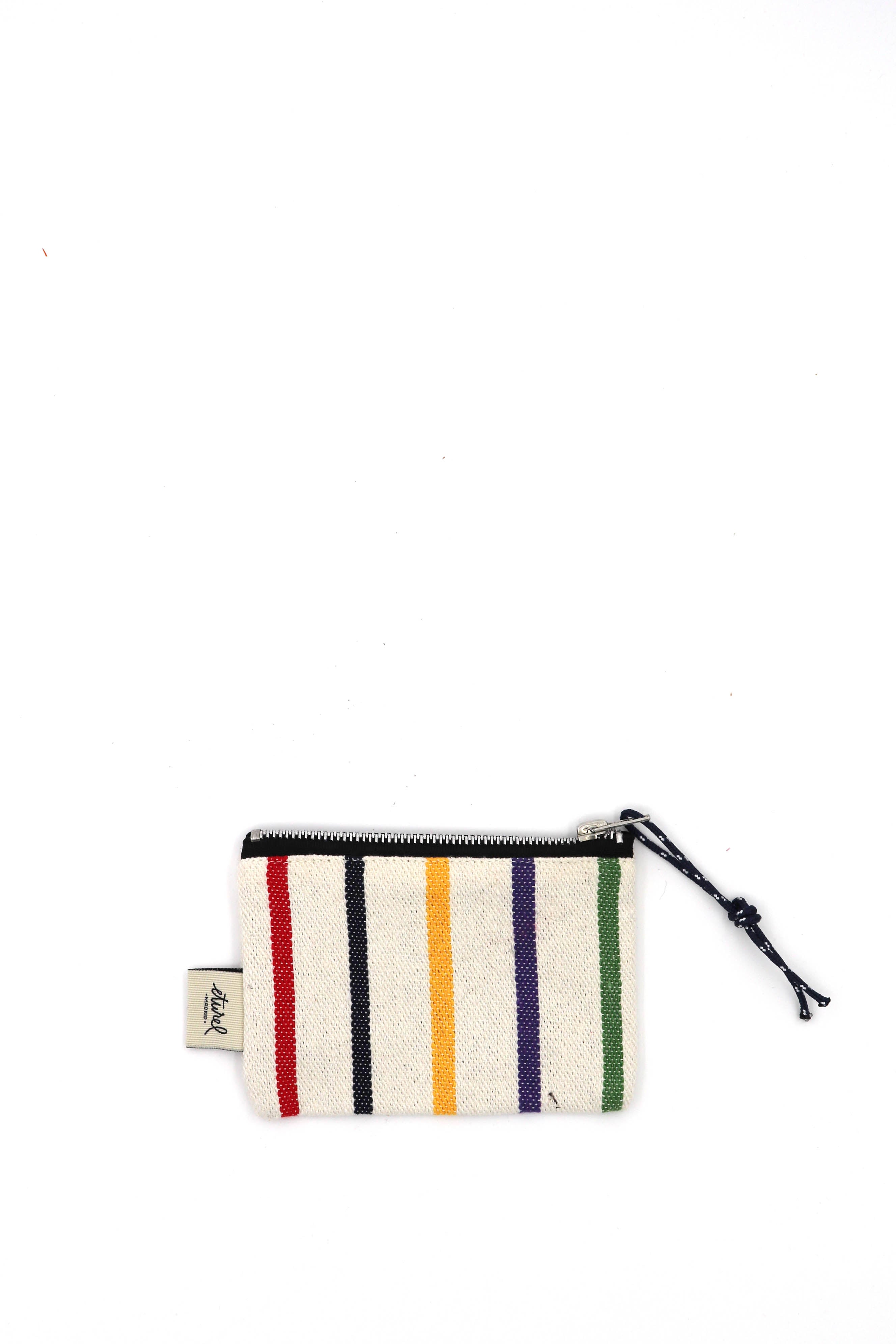 Monedero tejido canario mix color