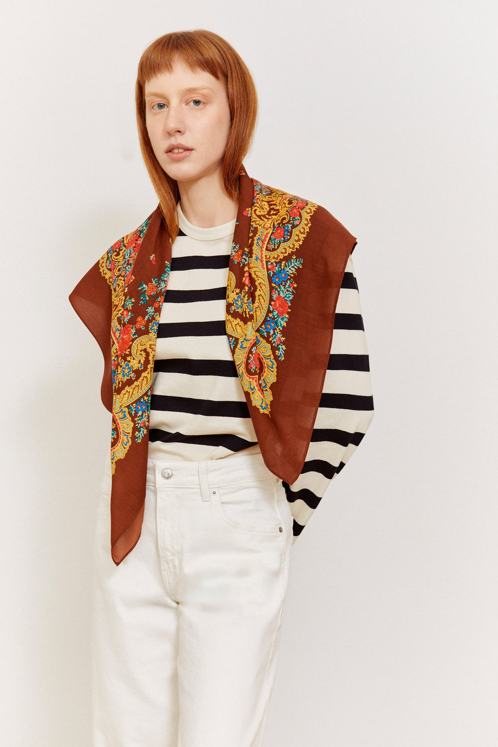 Pañuelo portugués cadena mocca