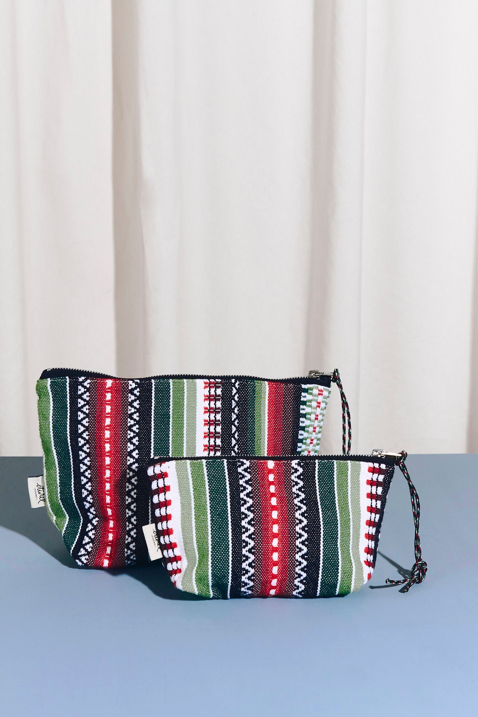 Neceser/estuche tejido manchego verde