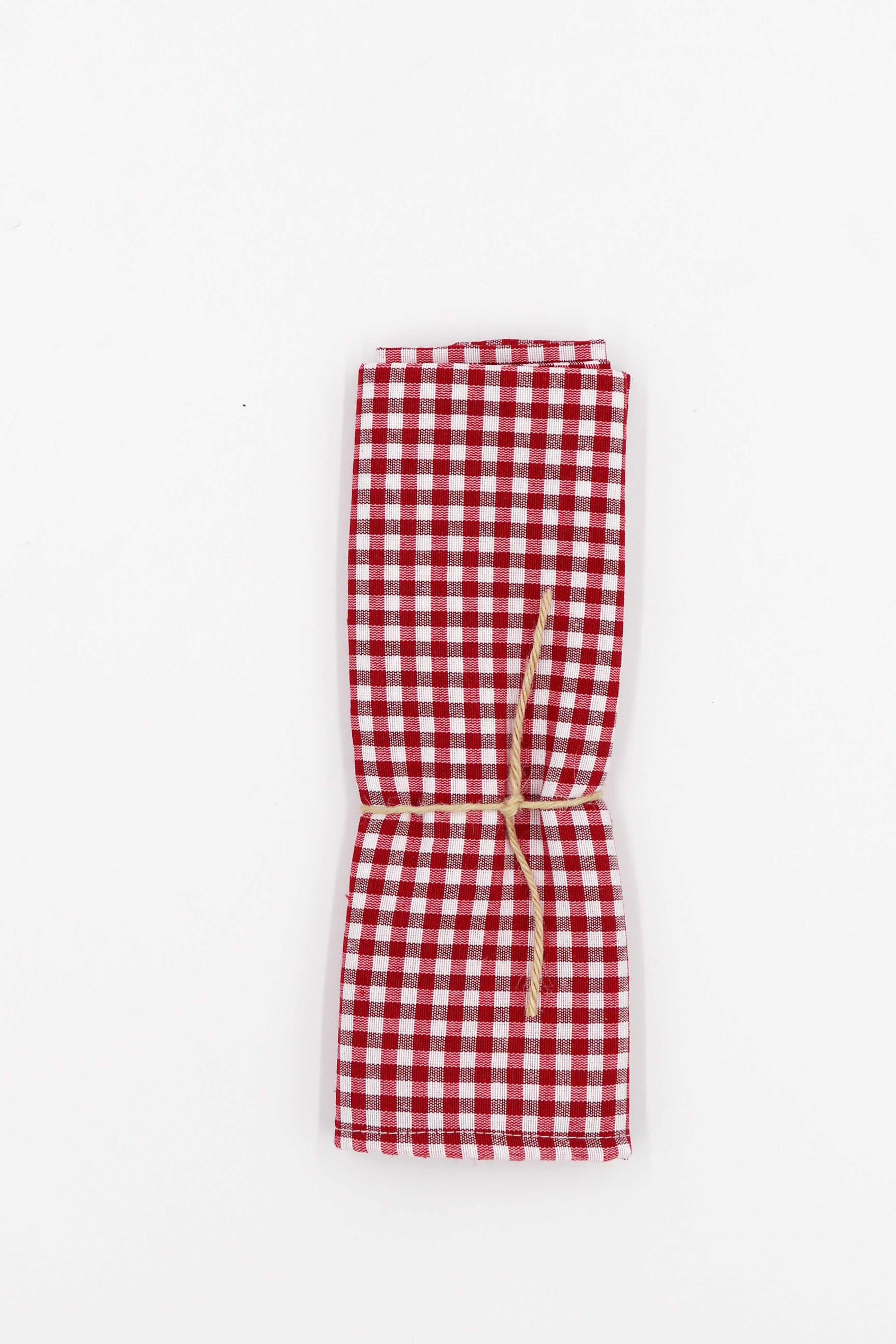Servilleta vichy rojo (pack de 2)