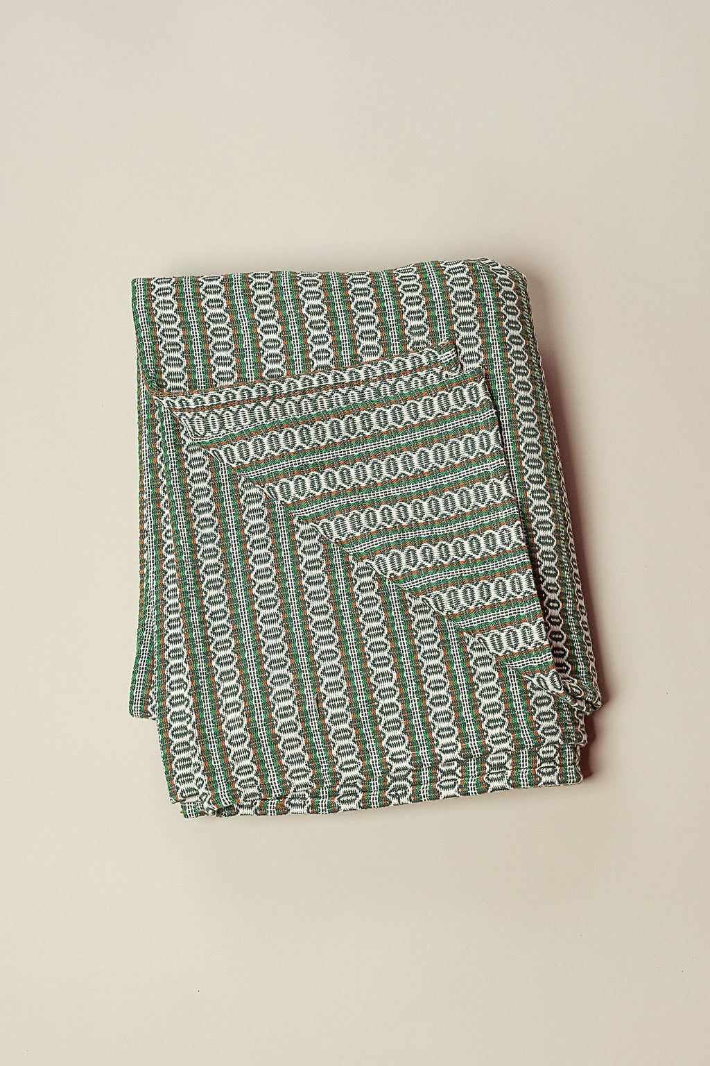 Mantel ojo de perdiz verde retro