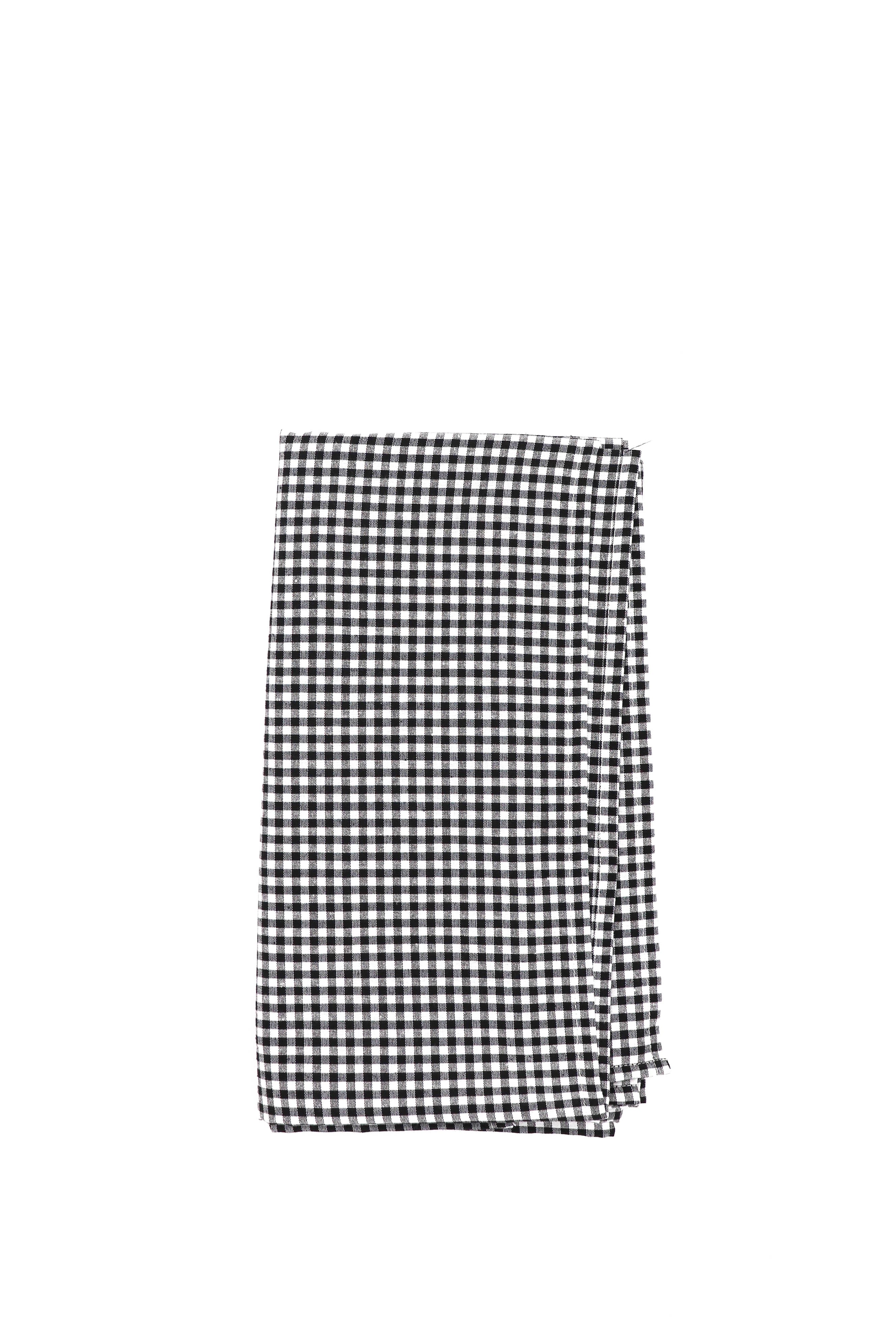 Mantel cuadros vichy negro