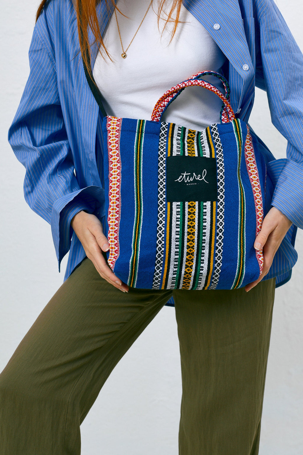 Tote bag cruzada granada azul