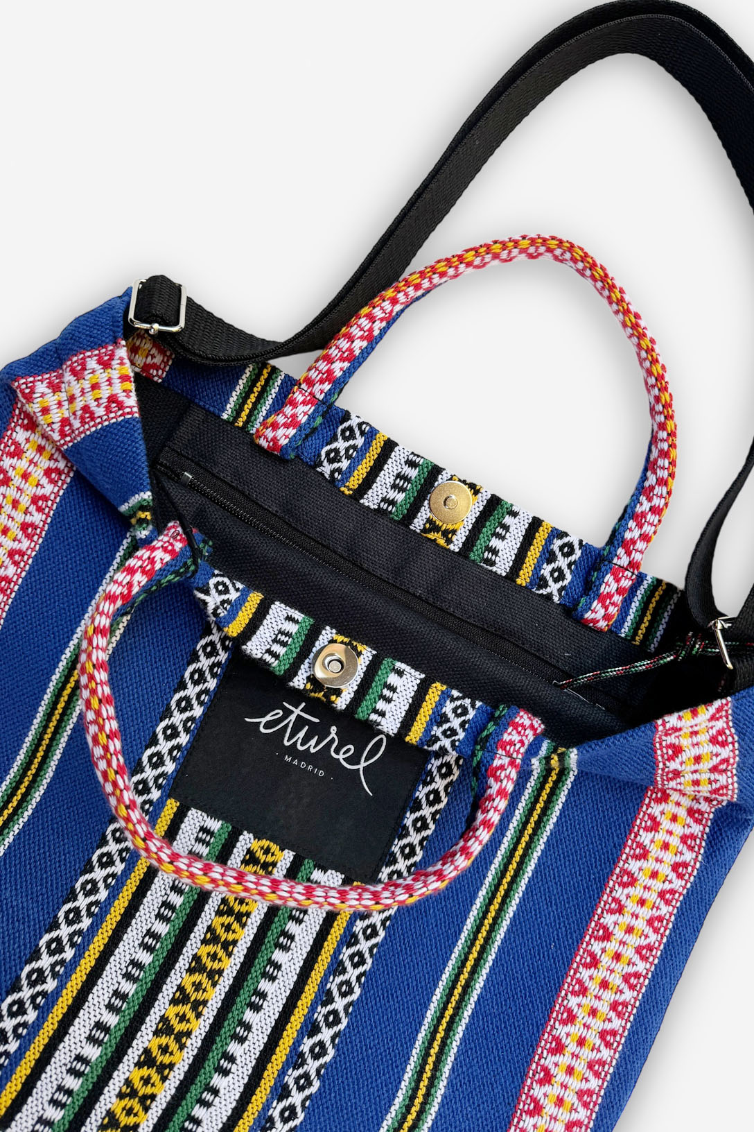 Tote bag cruzada granada azul