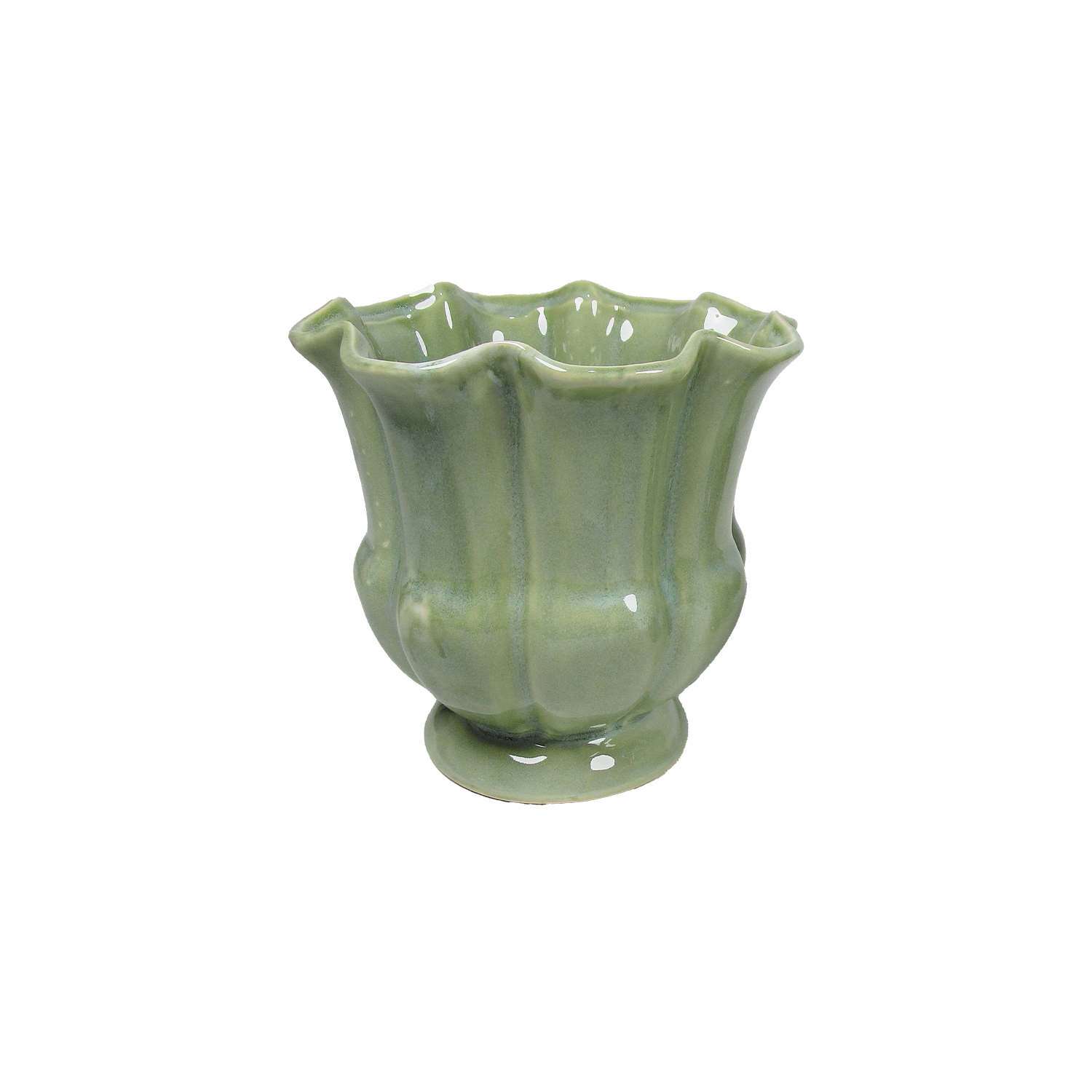 Cubre-macetas Médicis grande verde D16,5 H16cm