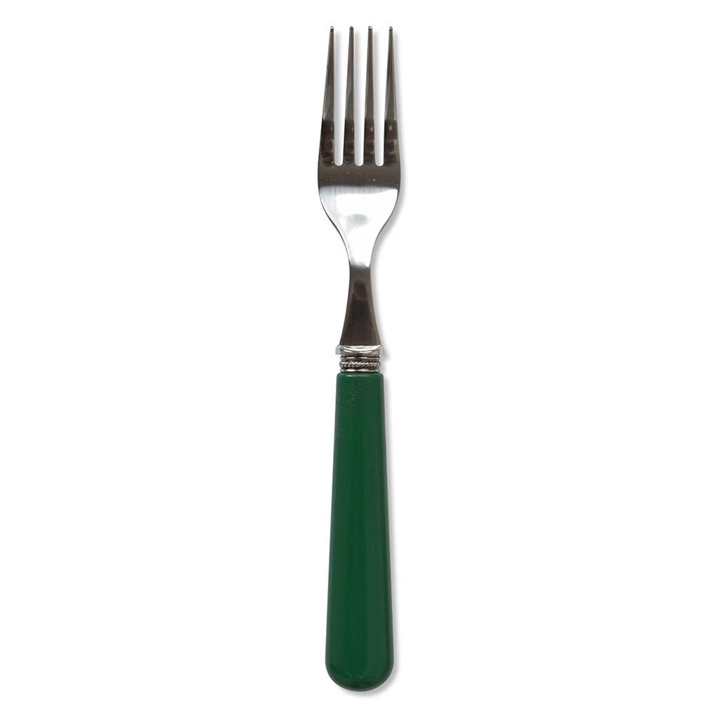 Tenedor y cuchillo de jardín de acero inoxidable con mango verde: Verde